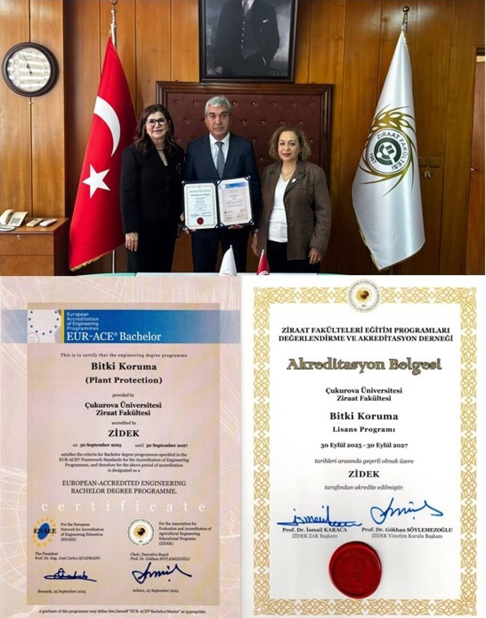 Akreditasyon Belgemizi Teslim Aldık